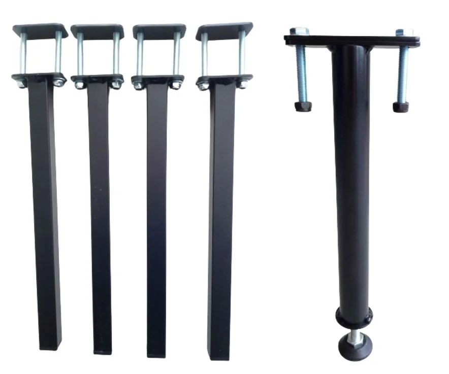 Lot de 5 pieds de lit sans perçage